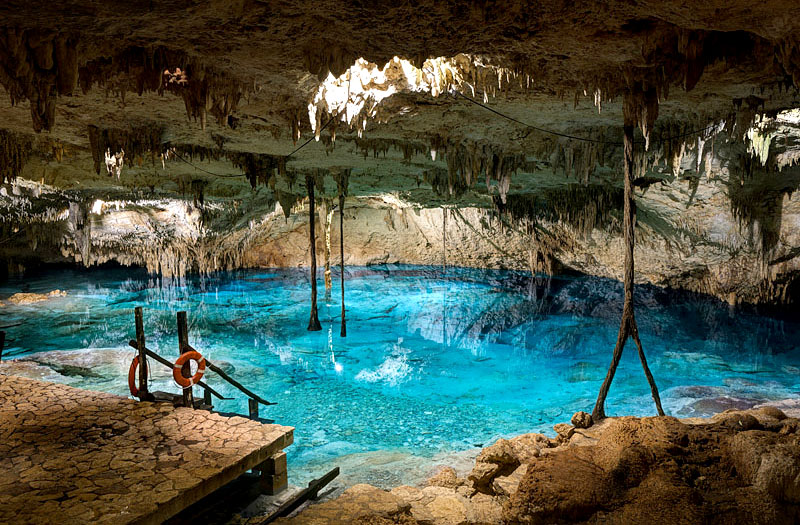Best Cancun excursions: cenote swimming tour near Cancun
