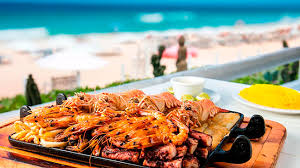 Local seafood in Isla Mujeres restaurant