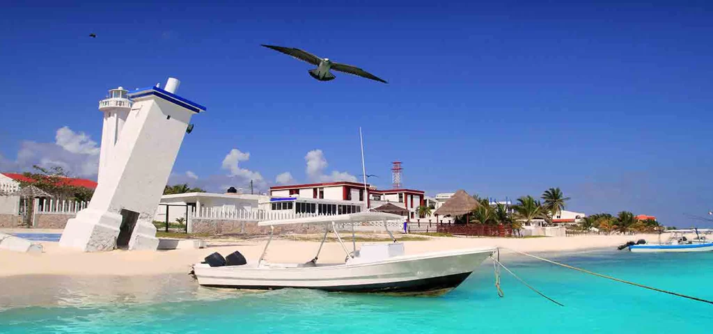 Puerto Morelos Caribbean beach near Cancun